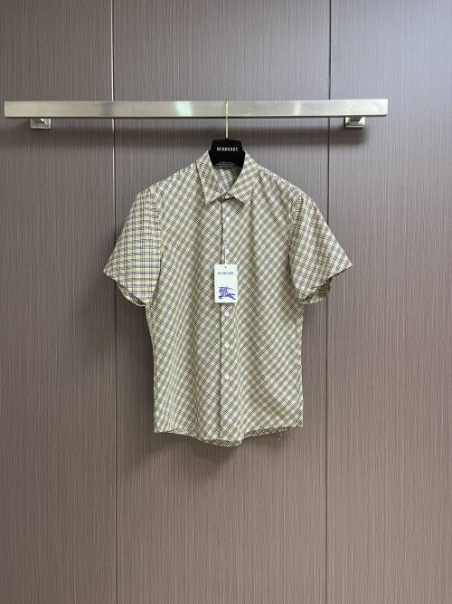 Burberry Men's Classic Check Short Sleeve Shirt - Italian Crafted 1 Burberry Men's Classic Check Short Sleeve Shirt - Italian Crafted