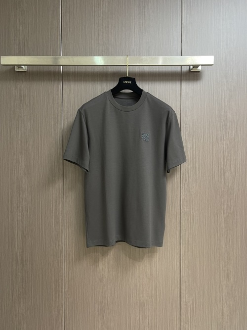 Loewe x ON Embroidered Short Sleeve T-Shirt Premium Cotton Blend Unisex 1 Loewe x ON Embroidered Short Sleeve T-Shirt Premium Cotton Blend Unisex