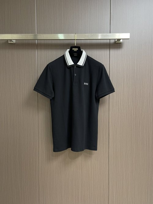 BOSS Men's Double Mercerized Pique Polo Shirt - Breathable & Stylish 1 BOSS Men's Double Mercerized Pique Polo Shirt - Breathable & Stylish