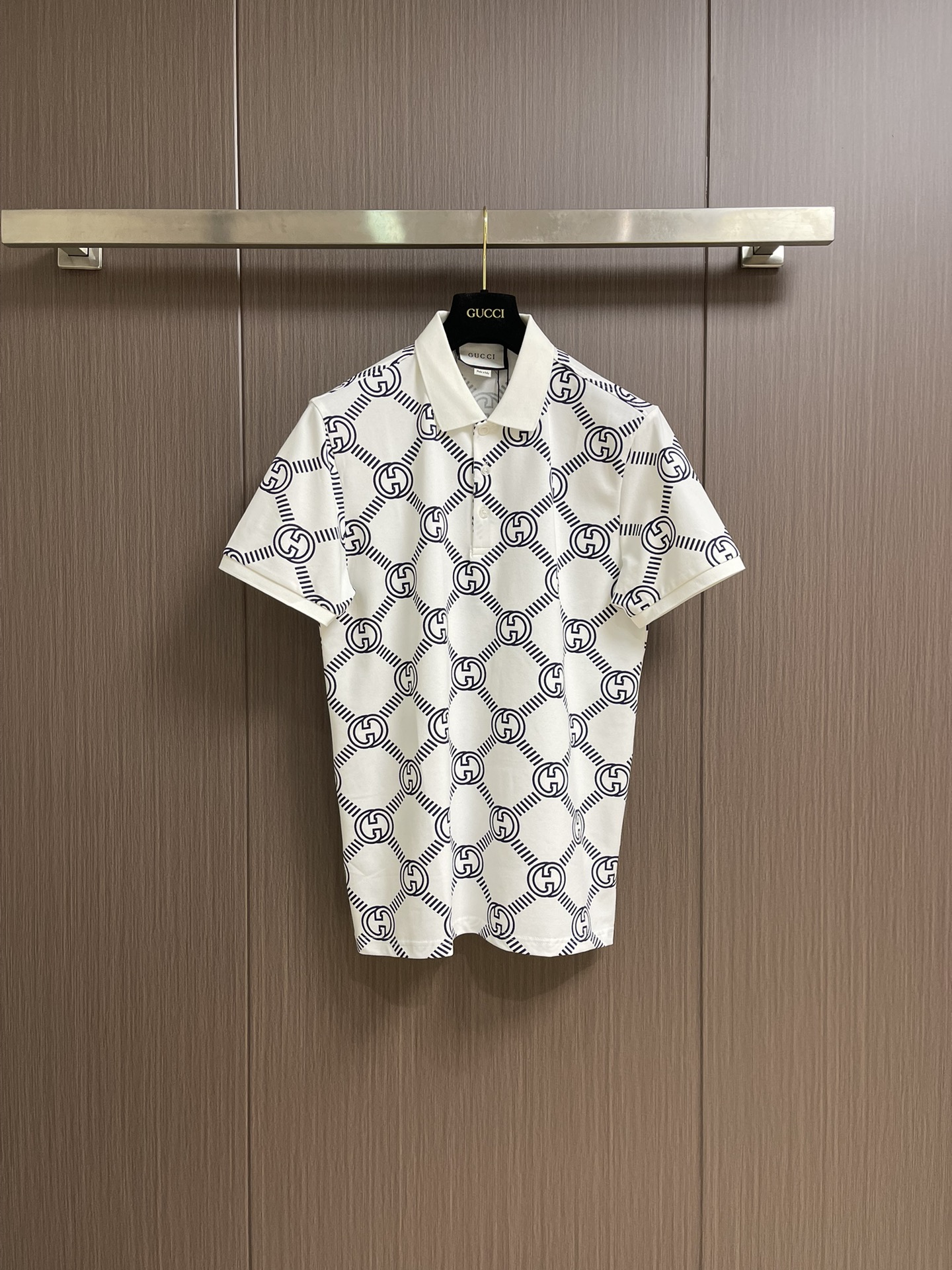 Gucci Men's Logo Print Short Sleeve Polo Shirt - Modern Style