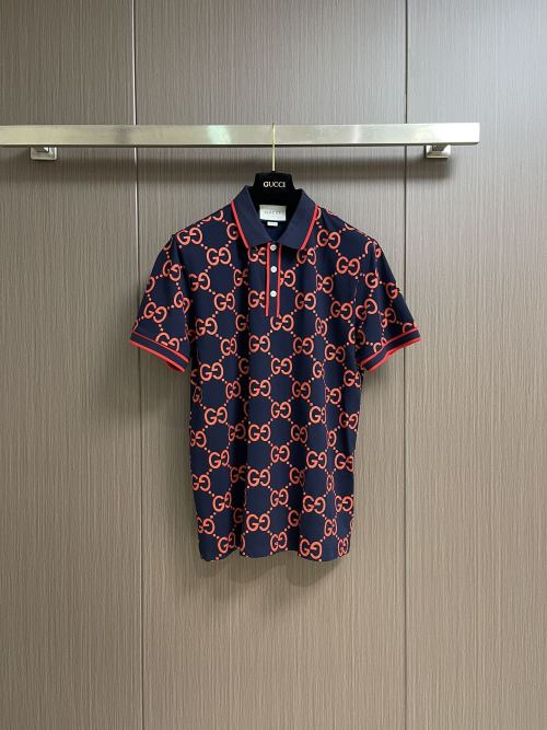 Gucci Interlocking G 2025SS Short Sleeve Polo Shirt, Soft Cotton Blend