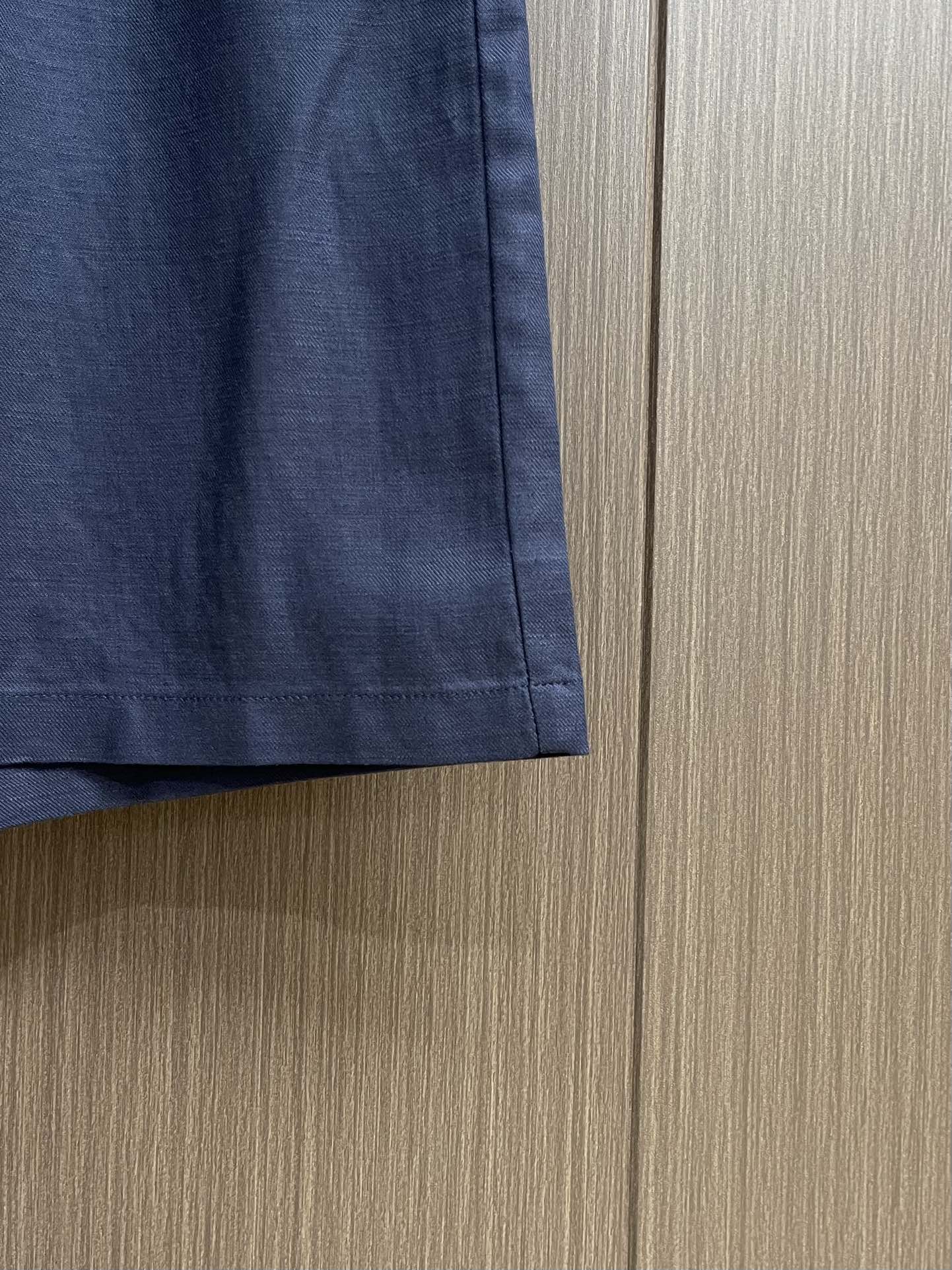 Prada Men's Soft Linen-Tencel Blend Navy Blue Casual Shorts 6 i1751380164 9778 0