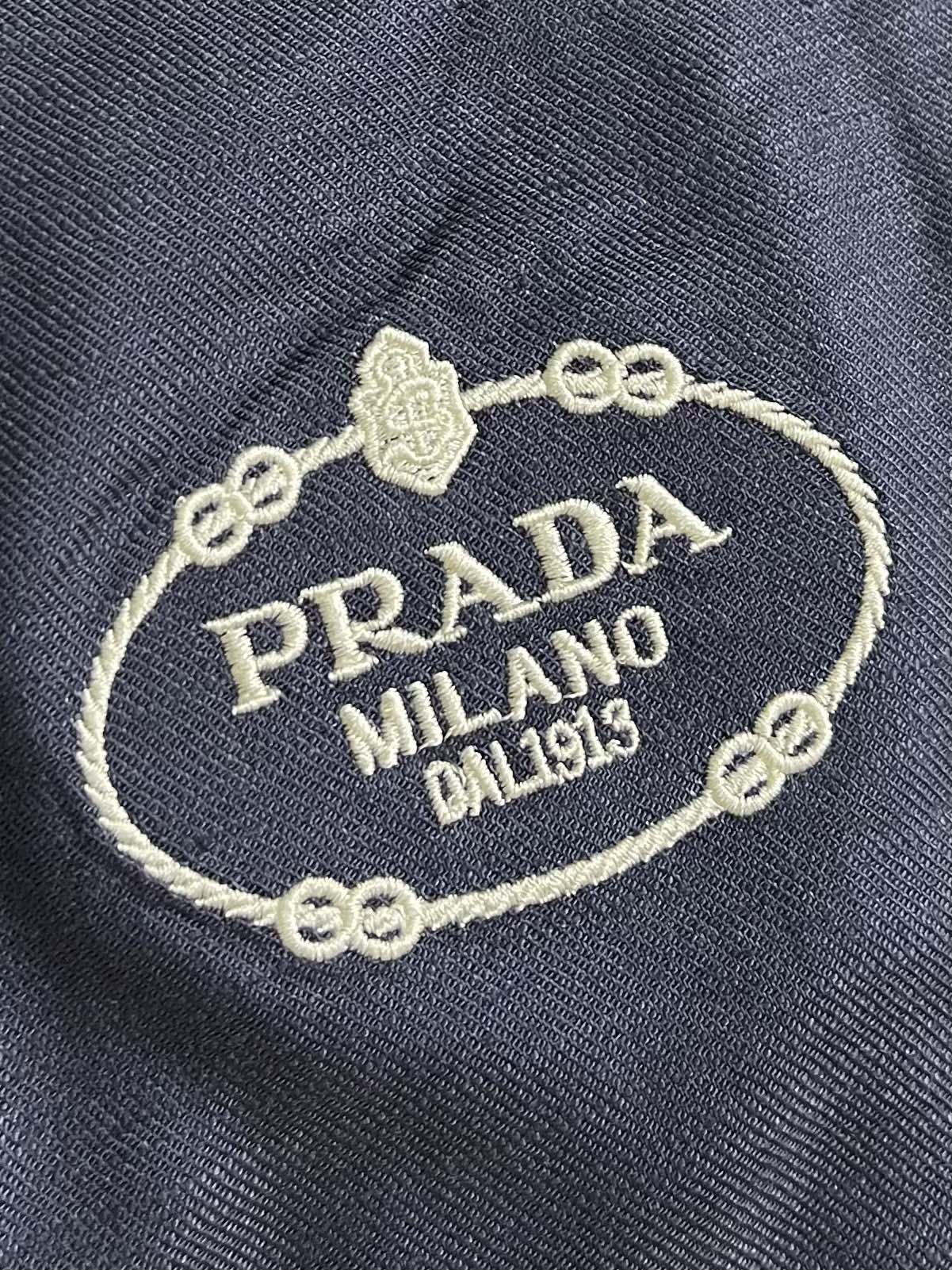Prada Men's Soft Linen-Tencel Blend Navy Blue Casual Shorts 10 i1751380165 6800 5