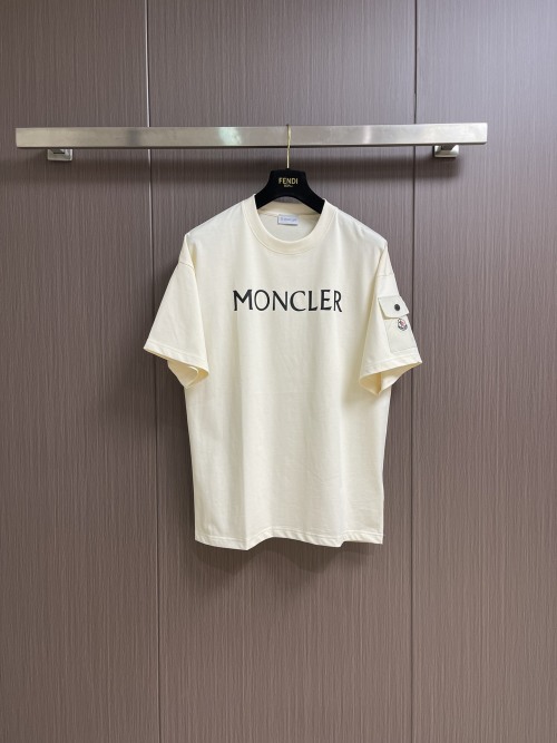 Moncler Men's Logo T-Shirt Crew Neck Short Sleeve Casual Tee 1 Moncler Men's Logo T-Shirt Crew Neck Short Sleeve Casual Tee