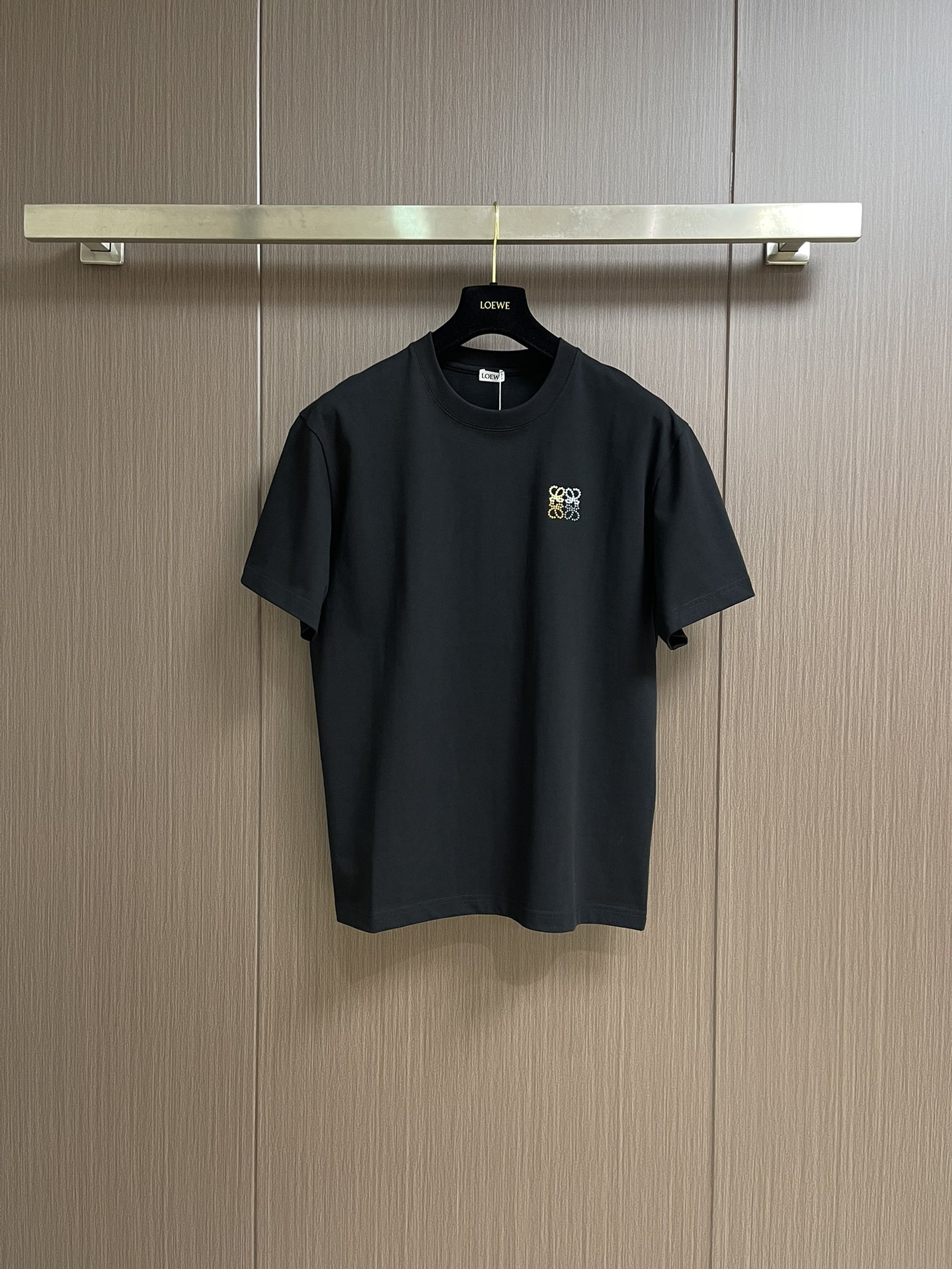 Loewe Camiseta de Algodón con Bordado Arcoíris para Hombre y Mujer