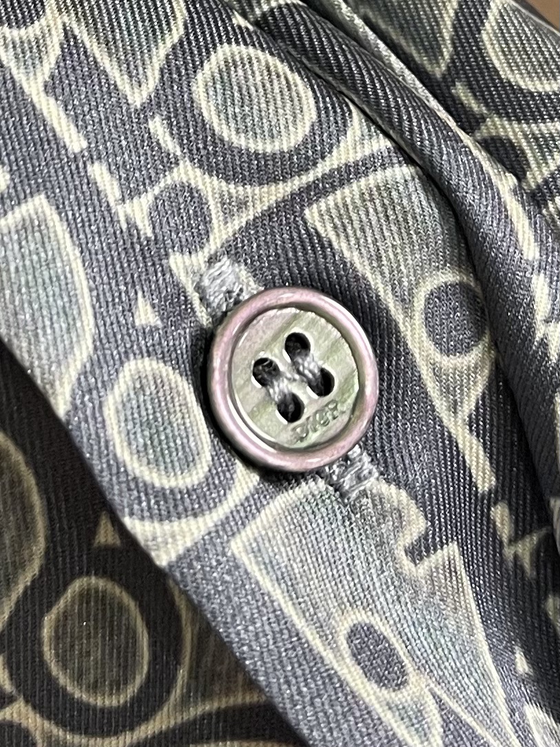 Dior Oblique Print Silk Twill Short-Sleeve Shirt - Light Gray 6 i1751467762 2187 3