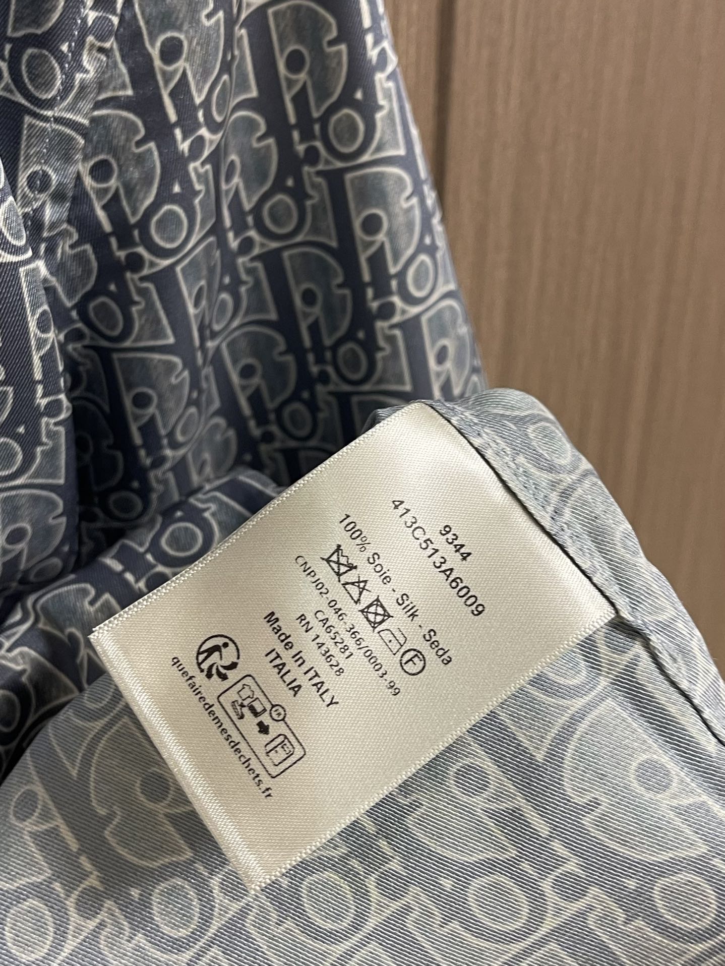 Dior Oblique Print Silk Twill Short-Sleeve Shirt - Light Gray 9 i1751467762 733 7