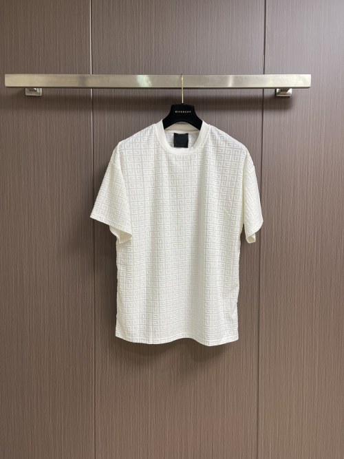 Givenchy 2025SS Jacquard Towel T-Shirt, Short Sleeve, Casual Style, XS-L 1 Givenchy 2025SS Jacquard Towel T-Shirt, Short Sleeve, Casual Style, XS-L