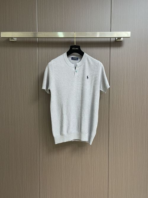 Ralph Lauren Men's Knit Polo Short Sleeve T-Shirt - Soft Cotton Blend 1 Ralph Lauren Men's Knit Polo Short Sleeve T-Shirt - Soft Cotton Blend