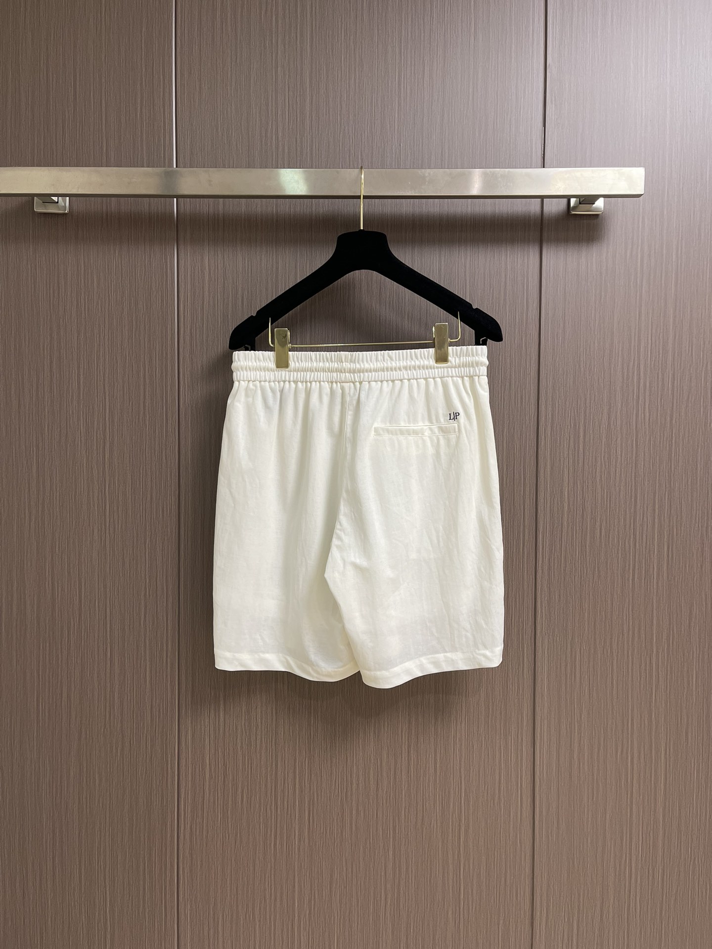 Celine Men's White Cotton Blend Logo Embroidered Drawstring Shorts 3 i1751610577 4079 4