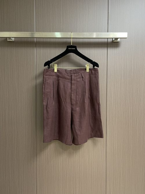 Loro Piana 2025SS Twill Casual Plain Shorts - Silky Smooth Fabric 1 Loro Piana 2025SS Twill Casual Plain Shorts - Silky Smooth Fabric