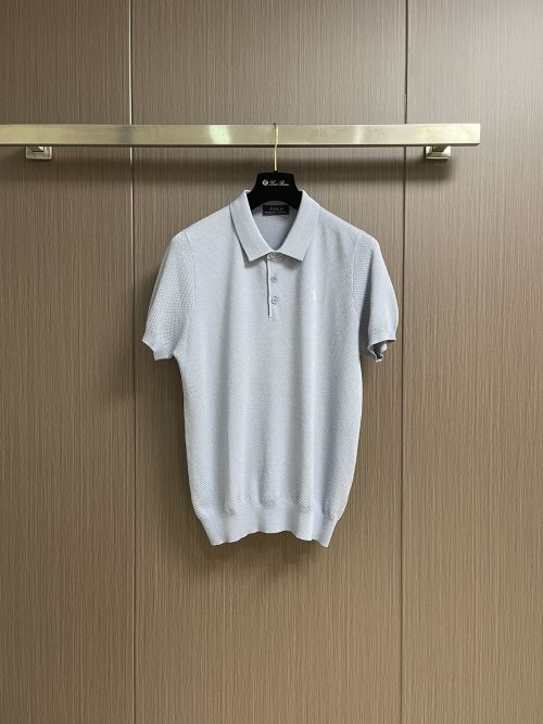 Polo Ralph Lauren Men's Short Sleeve Knitted Polo Shirt,Light Blue Solid
