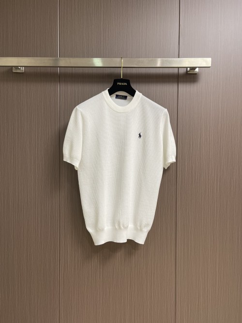 Polo Ralph Lauren Men's Knit Crew Neck Short Sleeve T-Shirt Solid Color 1 Polo Ralph Lauren Men's Knit Crew Neck Short Sleeve T-Shirt Solid Color