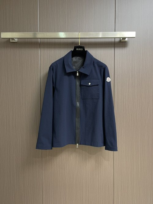 Moncler Men's Cotton Blend Shirt Jacket & Shorts Set - Wrinkle-Resistant