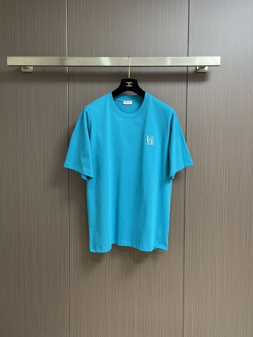 Chanel 2025SS Love Logo Embroidered Short Sleeve T-Shirt for Men 1 Chanel 2025SS Love Logo Embroidered Short Sleeve T-Shirt for Men