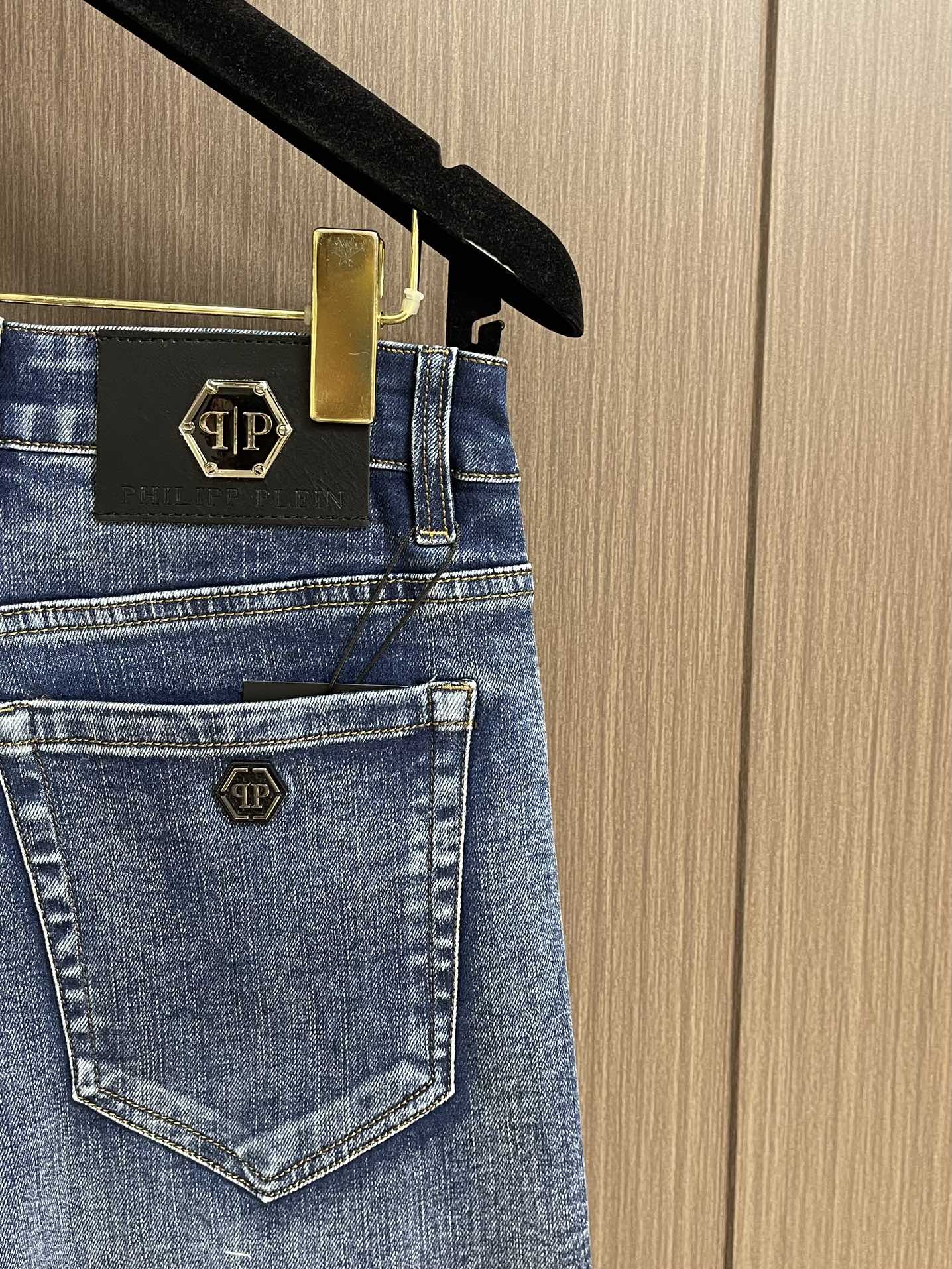 “Philipp Plein 2025SS Summer Jeans: Crafted with 100% Pure Cotton for Superior Quality” - 图片 7