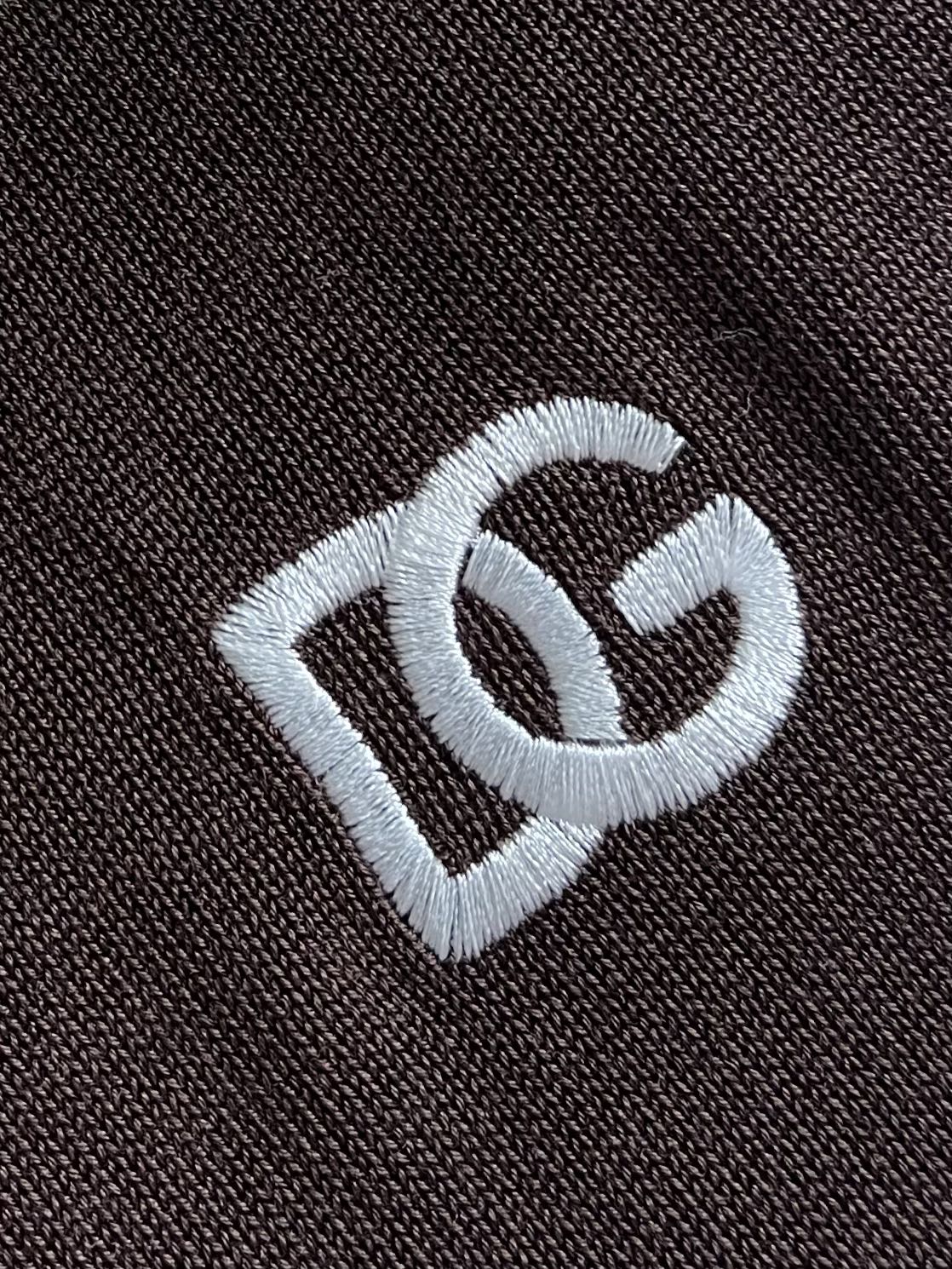 💰675 DOLCE & GABBANA 2025s new knitting dress polo DG letter embroidery fabric perfected with imported machine 14 needles - 图片 6