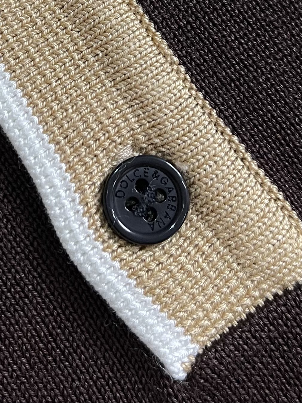 💰675 DOLCE & GABBANA 2025s new knitting dress polo DG letter embroidery fabric perfected with imported machine 14 needles - 图片 5