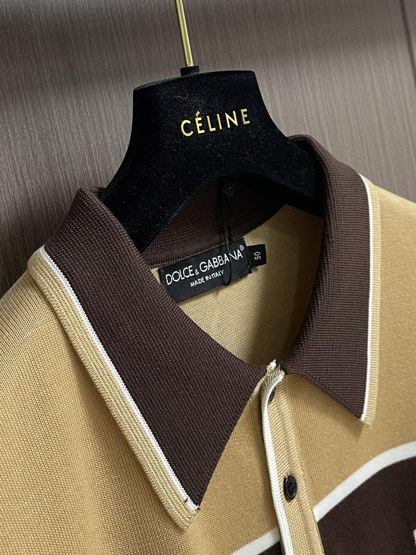 💰675 DOLCE & GABBANA 2025s new knitting dress polo DG letter embroidery fabric perfected with imported machine 14 needles - 图片 3