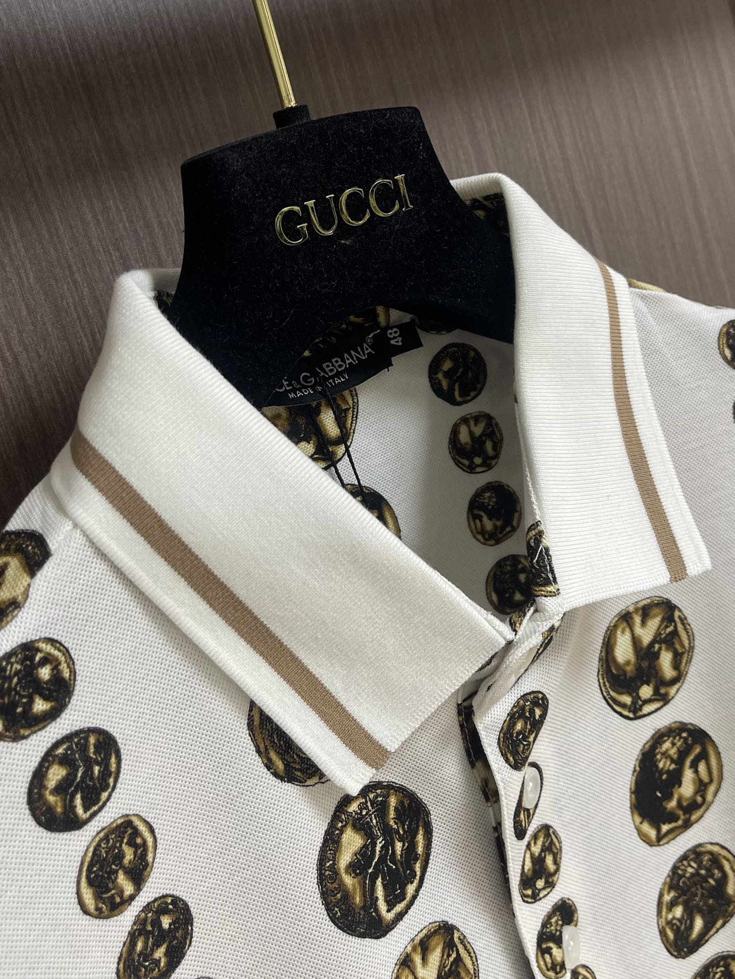 “New Dolce & Gabbana DG 2025ss Knitting Polo with Romanized Fabric, Size 44-54” - 图片 6