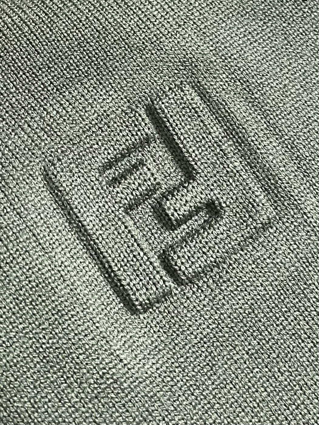 Fendi Double F Knitting Shirt with 160°C Front Chest Crushing, 1:1 Size, Water Wash – S-XL - 图片 5