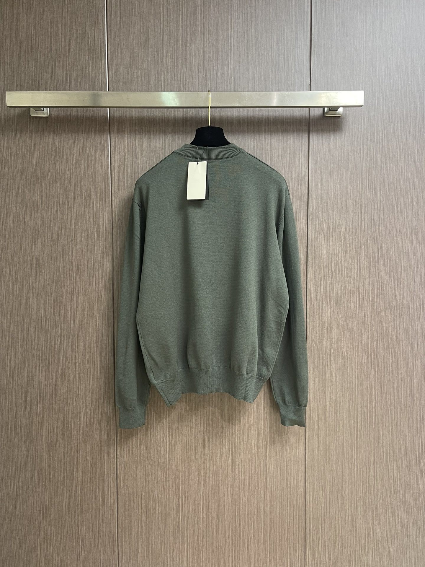 Fendi Double F Knitting Shirt with 160°C Front Chest Crushing, 1:1 Size, Water Wash – S-XL - 图片 2