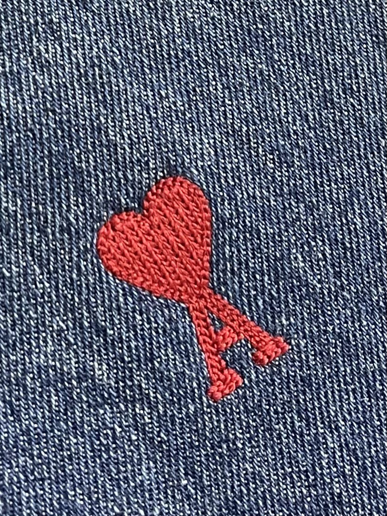 Custom Bleached Cowboy Shirt: 720Ami Paris Long-Sleeved Design with Unique Dyeing Process (Size S-XL) - 图片 5