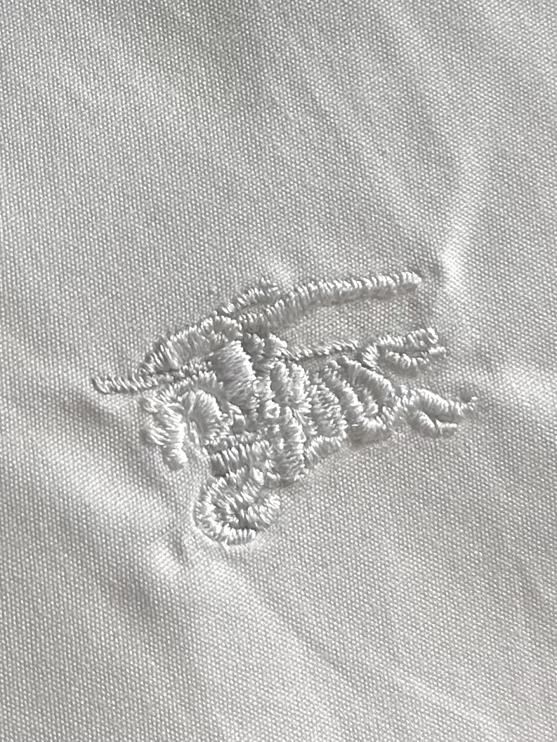 “Burberry 25ss Long-Sleeved Shirt with Embroidered Horse Emblem in Cotton Silk from Italian Workshop” - 图片 5