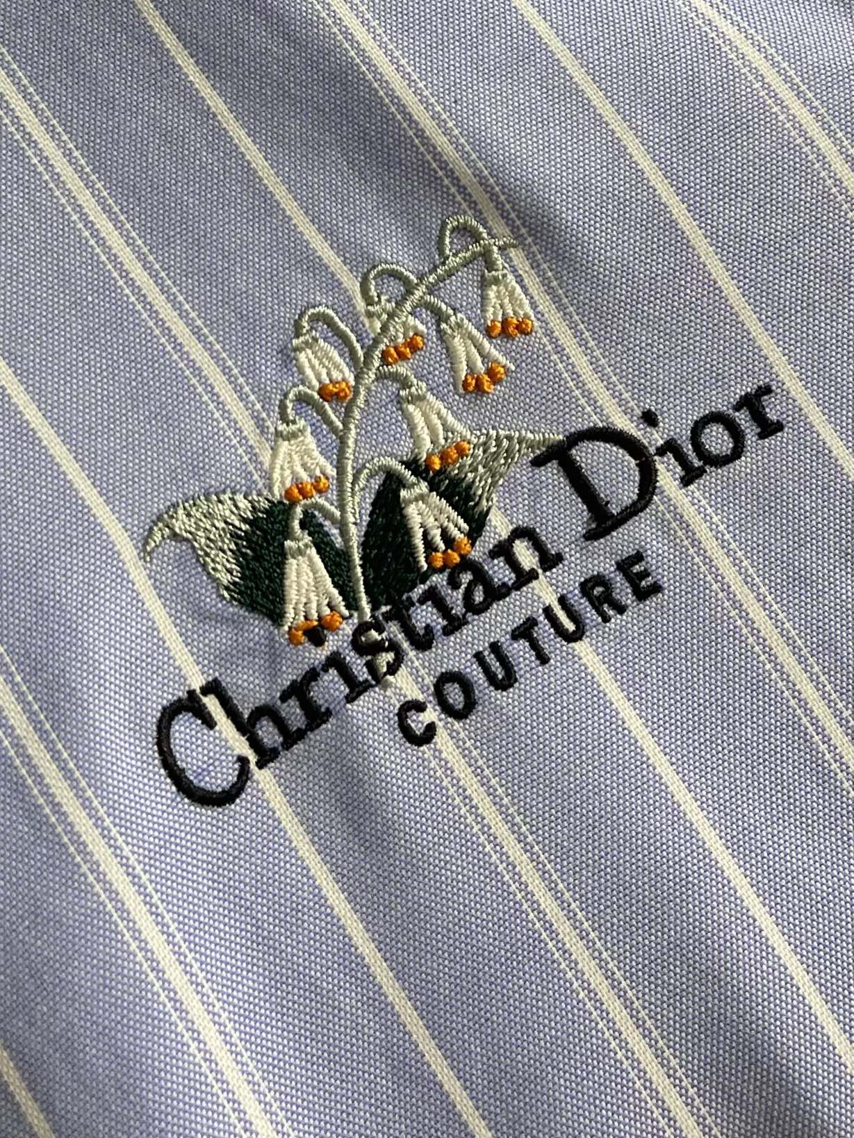 Title: Dior 2025 Zipper Jacket with Couture Embroidery and Blue Striped Cotton Silk – Sizes S-XXL Summary: Dior’s 2025 zipper jacket features - 图片 5