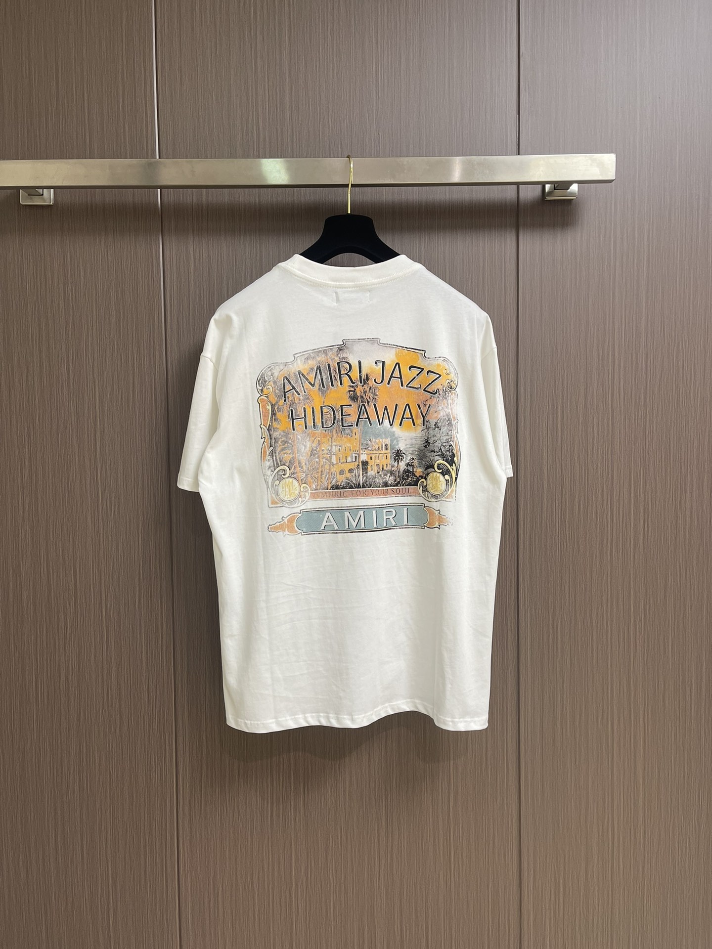 “High-End Unique Short Sleeve T-Shirts with Faded Retrospect Mark Prints” - 图片 2