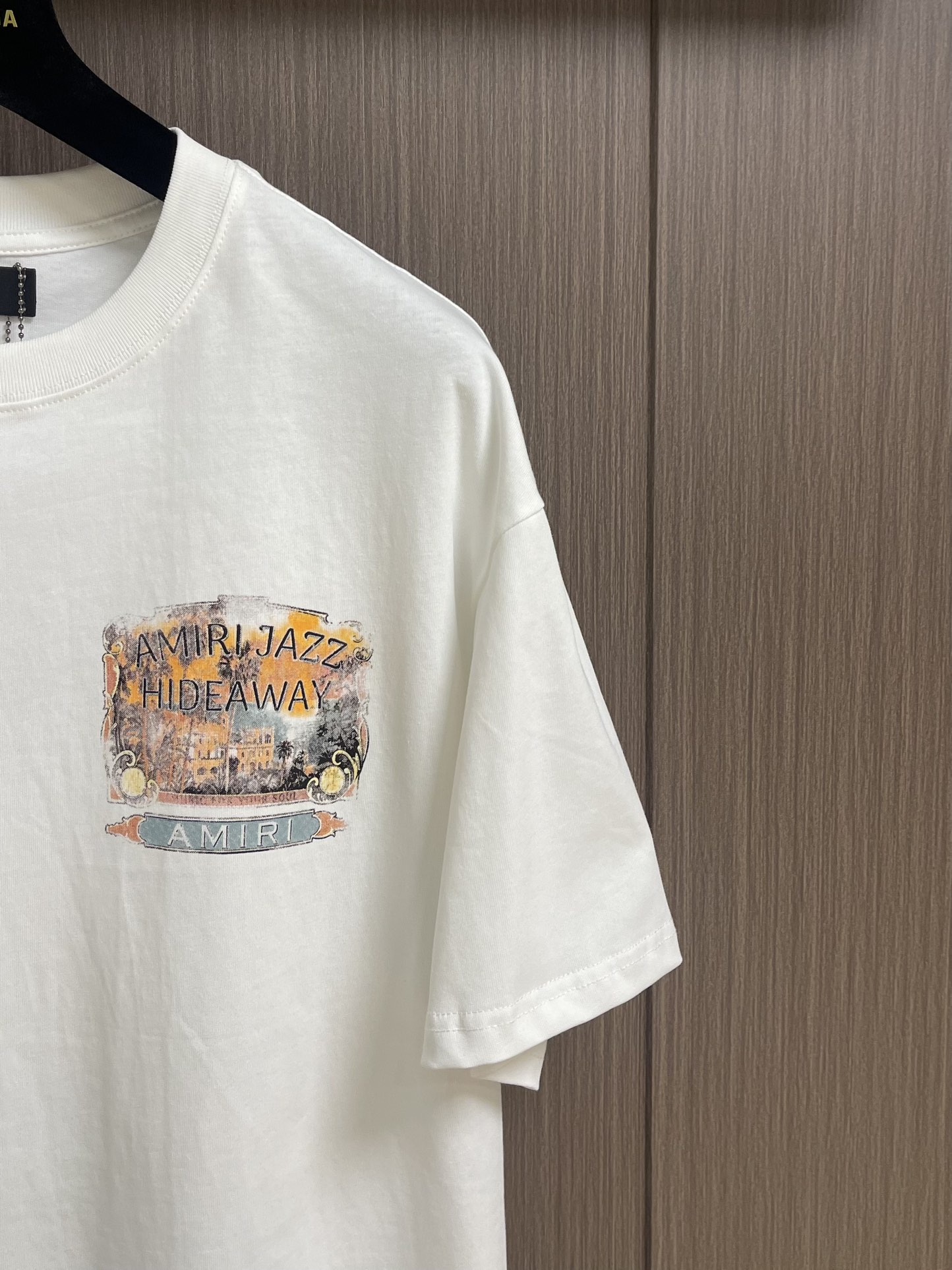 “High-End Unique Short Sleeve T-Shirts with Faded Retrospect Mark Prints” - 图片 4