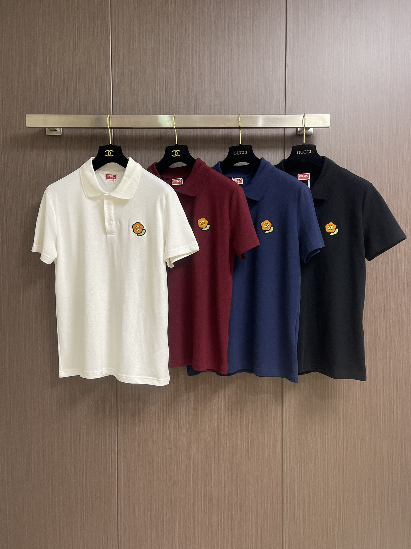 “KENZO 2025 Seagull Embroidered Polo: Oversized, Lightweight Cotton, Unisex Sizes M-3XL” - 图片 3