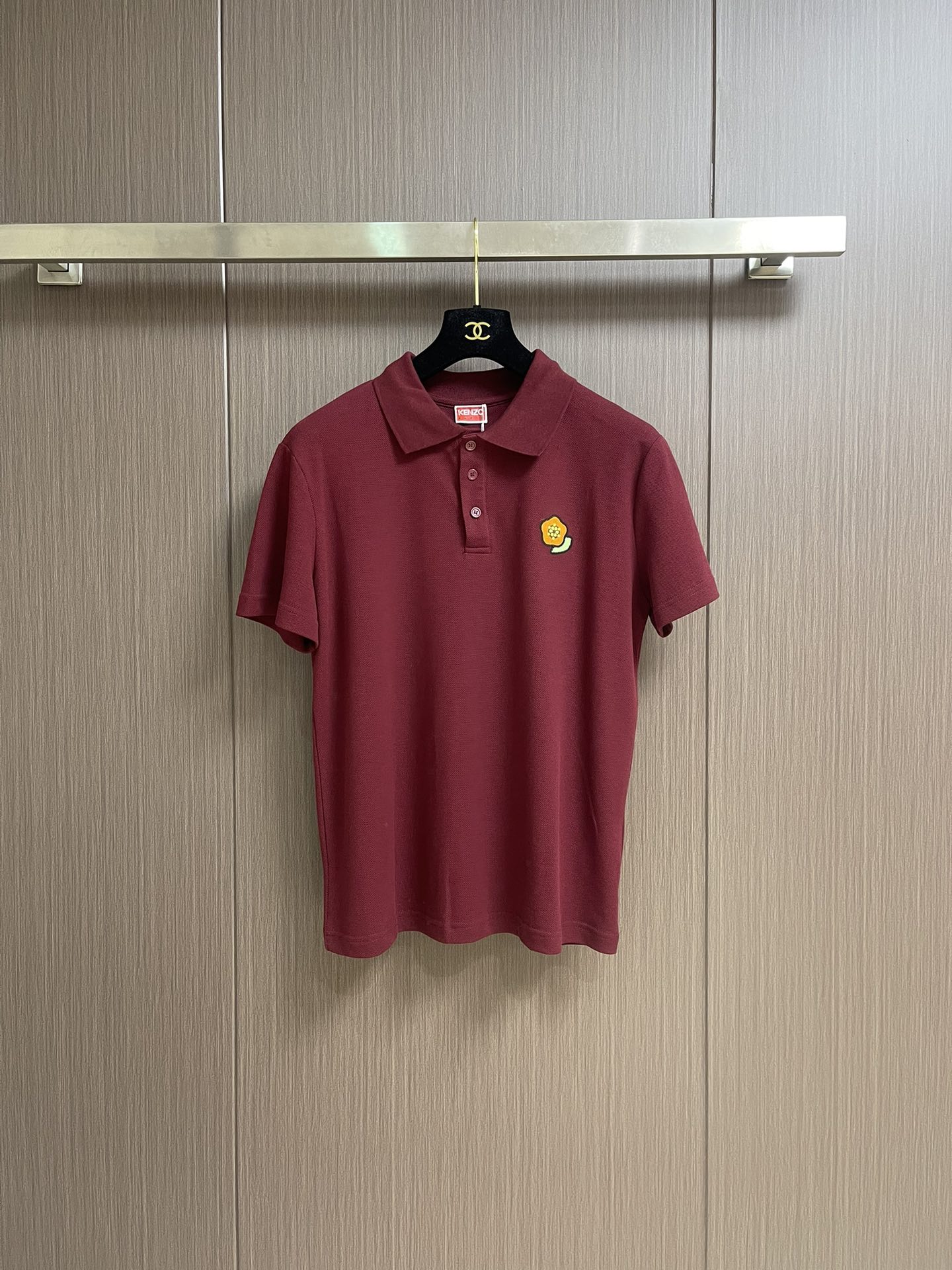 “576KENZO 2025 Short-Sleeve Polo: Seagulls Alphabet Embroidery, Oversize, 220g Cotton, Water-Treated, Unisex Sizes M-3XL