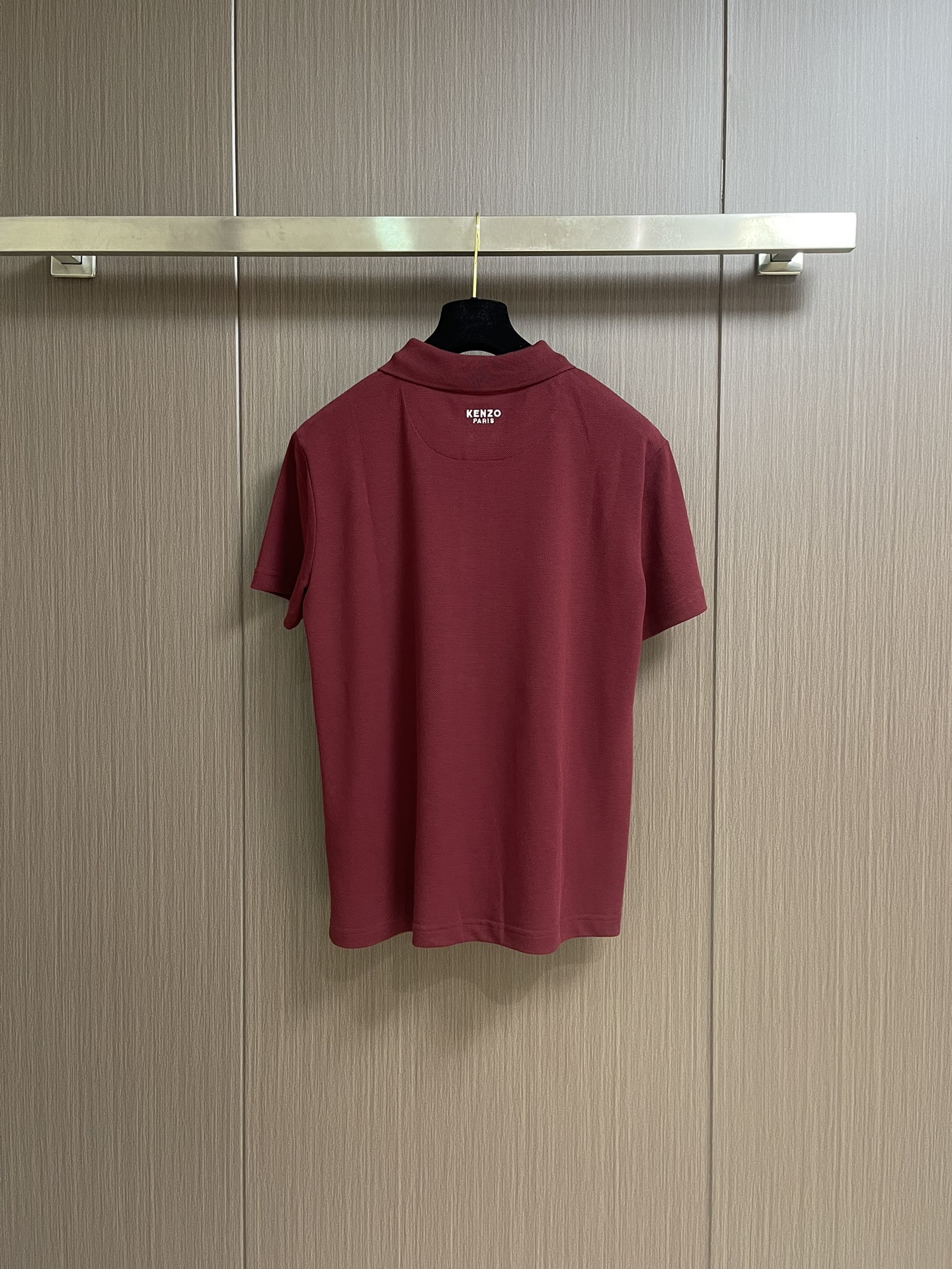 “576KENZO 2025 Short-Sleeve Polo: Seagulls Alphabet Embroidery, Oversize, 220g Cotton, Water-Treated, Unisex Sizes M-3XL - 图片 2