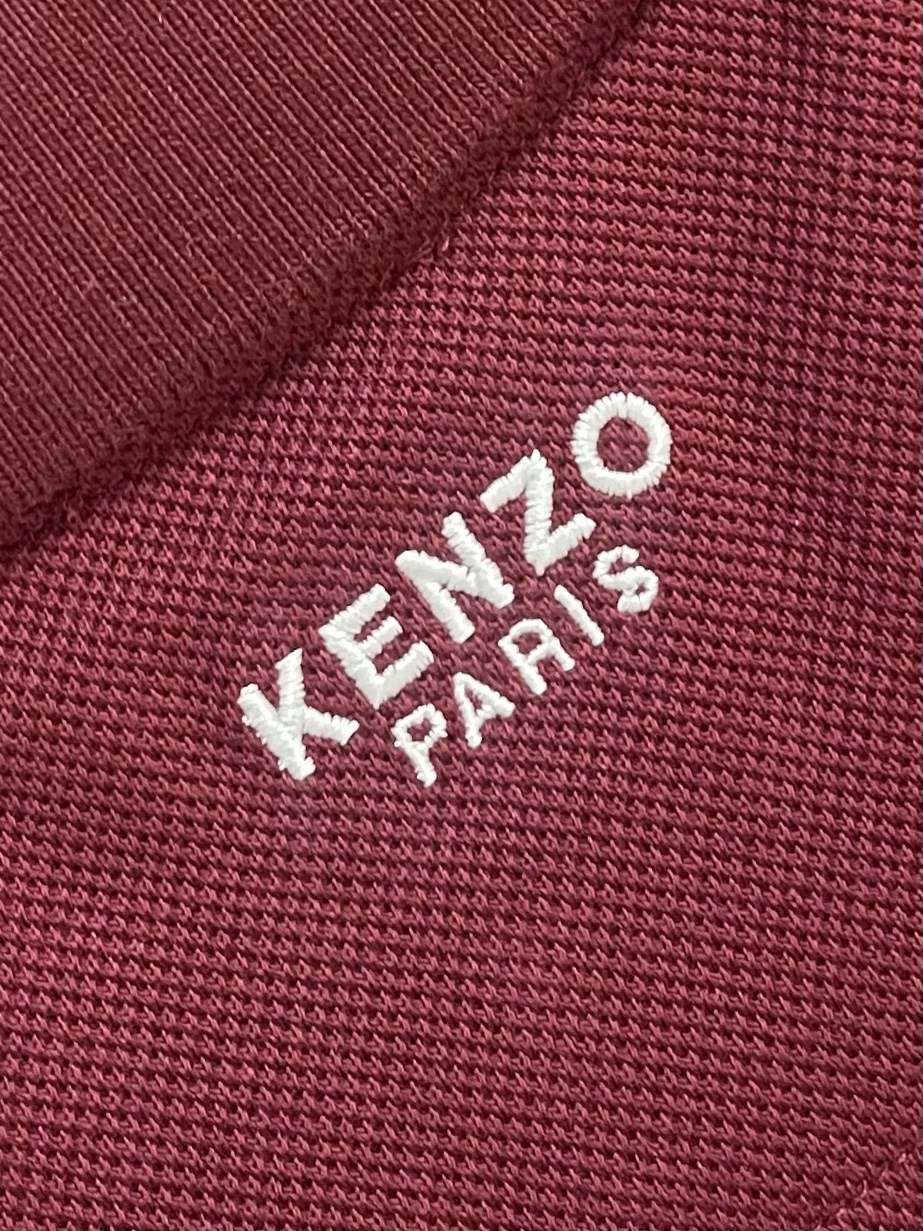 “576KENZO 2025 Short-Sleeve Polo: Seagulls Alphabet Embroidery, Oversize, 220g Cotton, Water-Treated, Unisex Sizes M-3XL - 图片 9