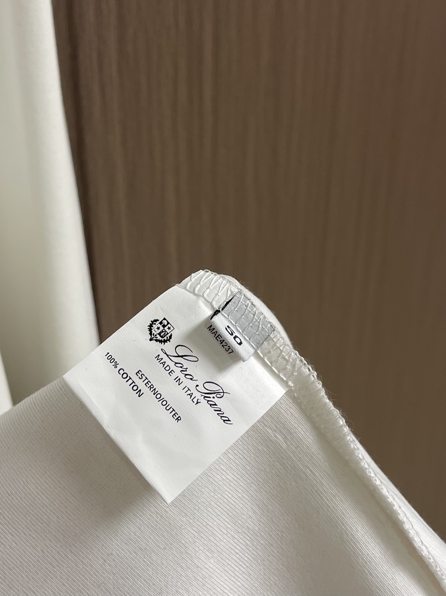 “672.LP Loropiana 2025 Autumn Winter Long-Sleeved T-Shirts with Chest Logo Badge” - 图片 7