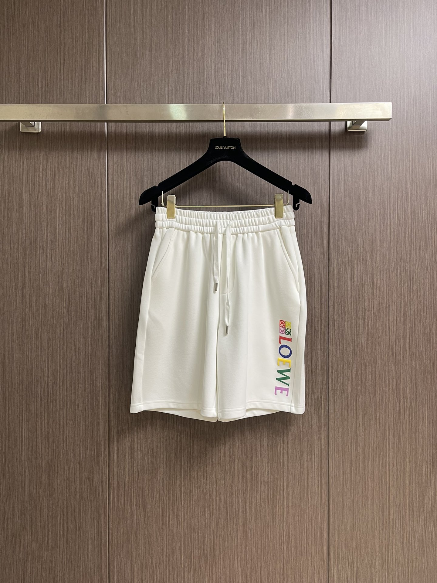 “864Loewe 2025s Cotton T-Shirt Suit with Graphic Embroidery for Men and Women” - 图片 5