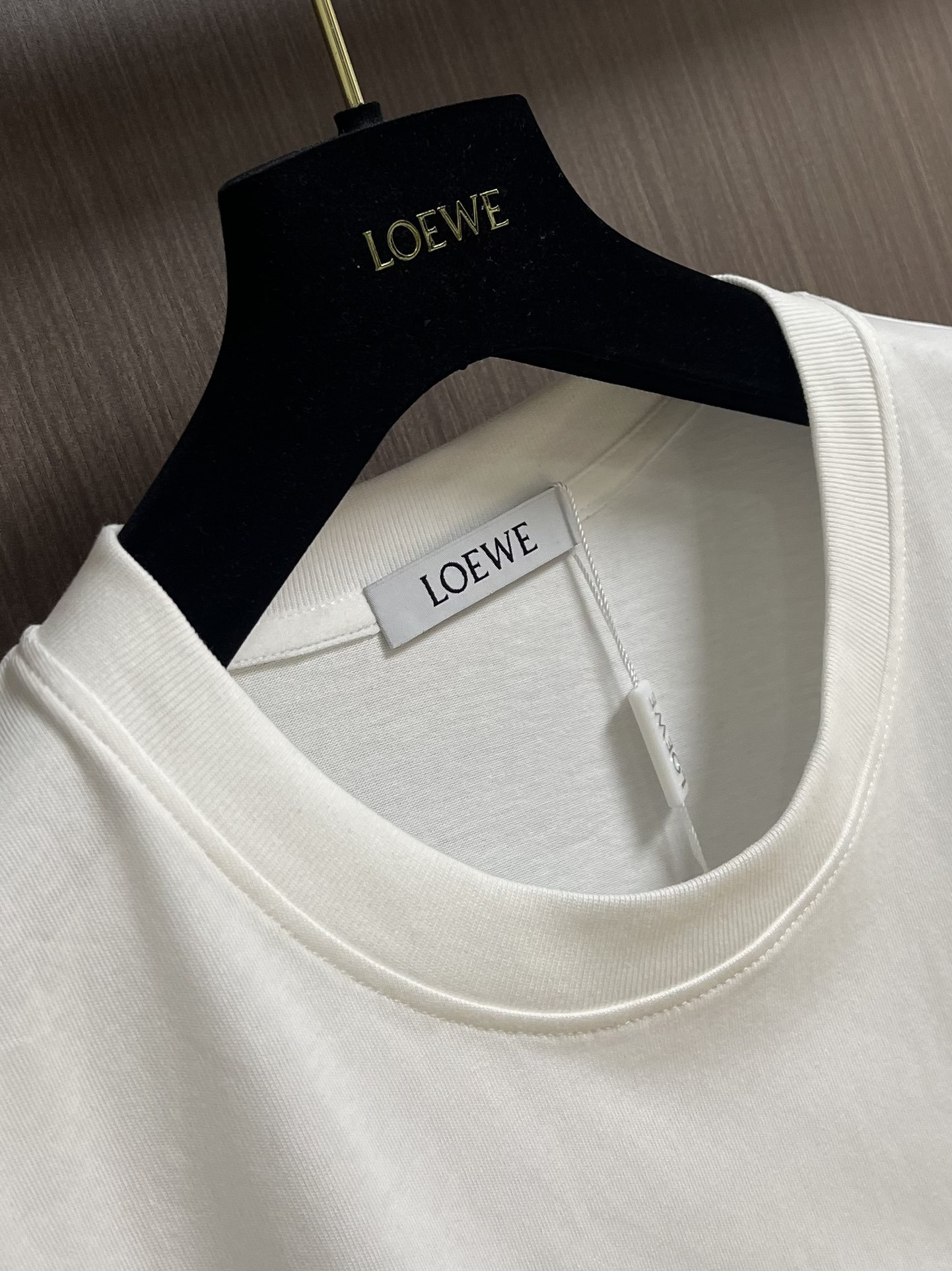 “864Loewe 2025s Cotton T-Shirt Suit with Graphic Embroidery for Men and Women” - 图片 8