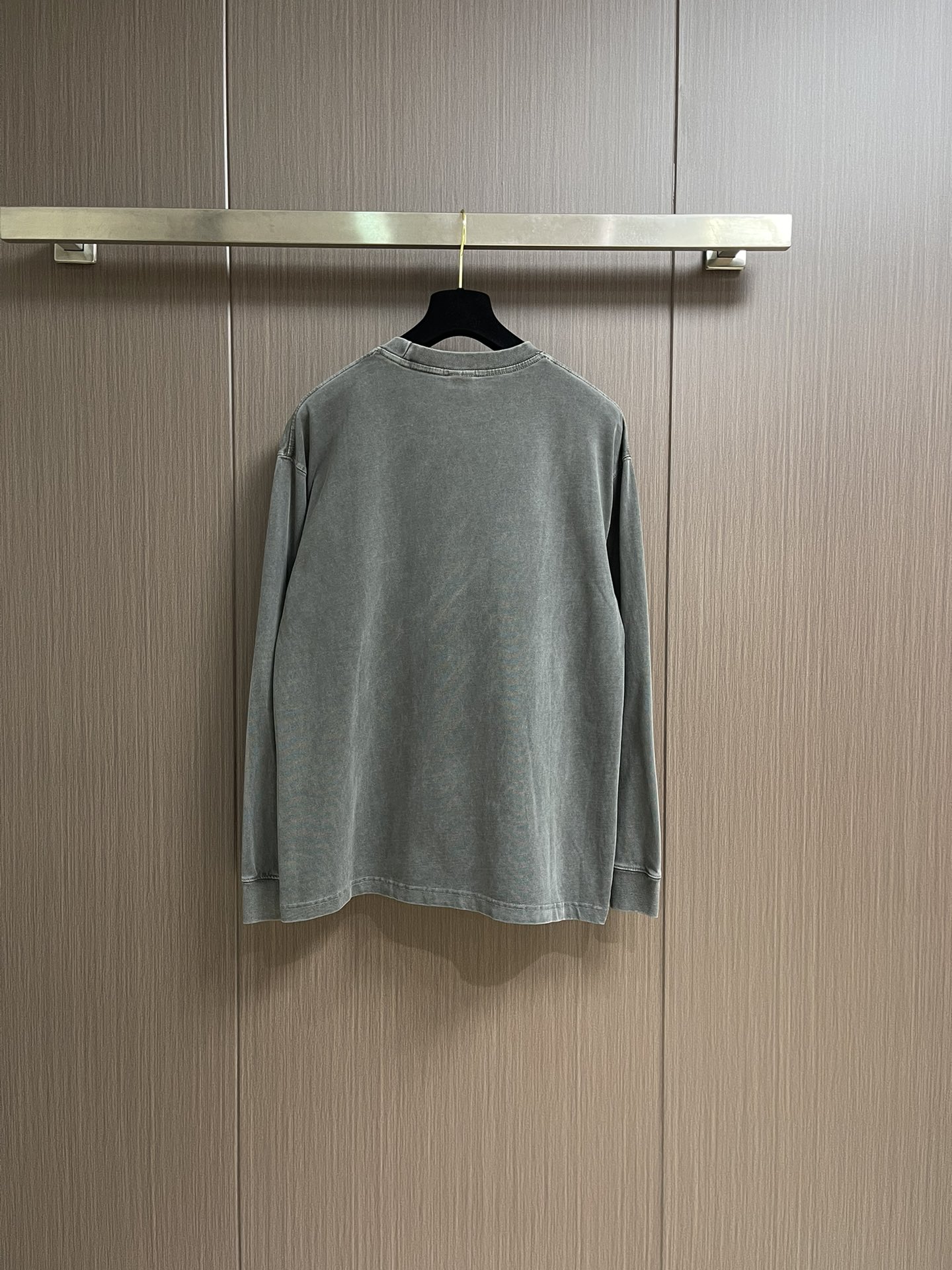 Alexander Wang 2025ss早秋新款圆领打底长袖T恤 经典标语发泡工艺 面料定制定染重工炒