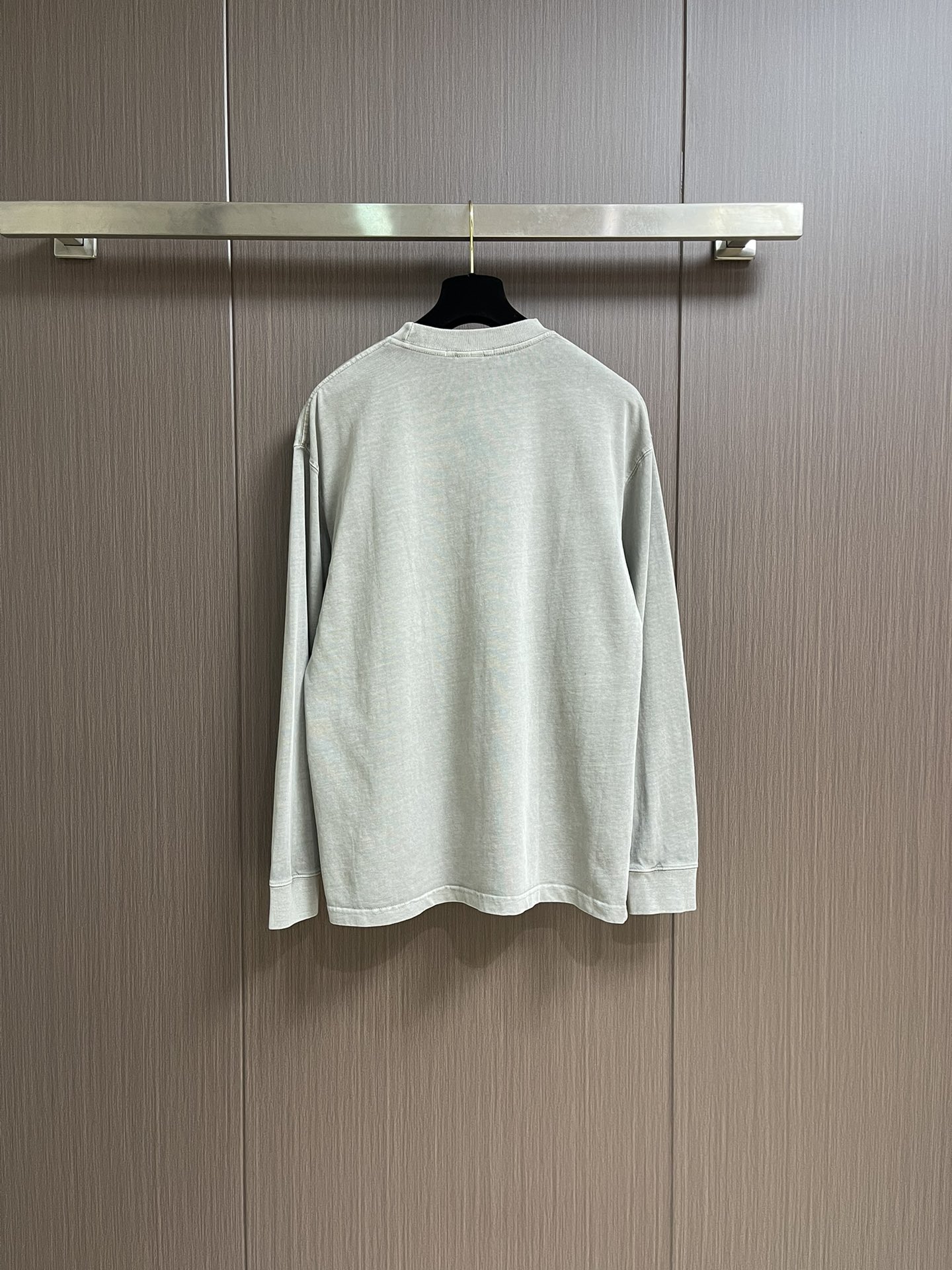 Alexander Wang 2025ss早秋新款圆领打底长袖T恤 经典标语发泡工艺 面料定制定染重工炒