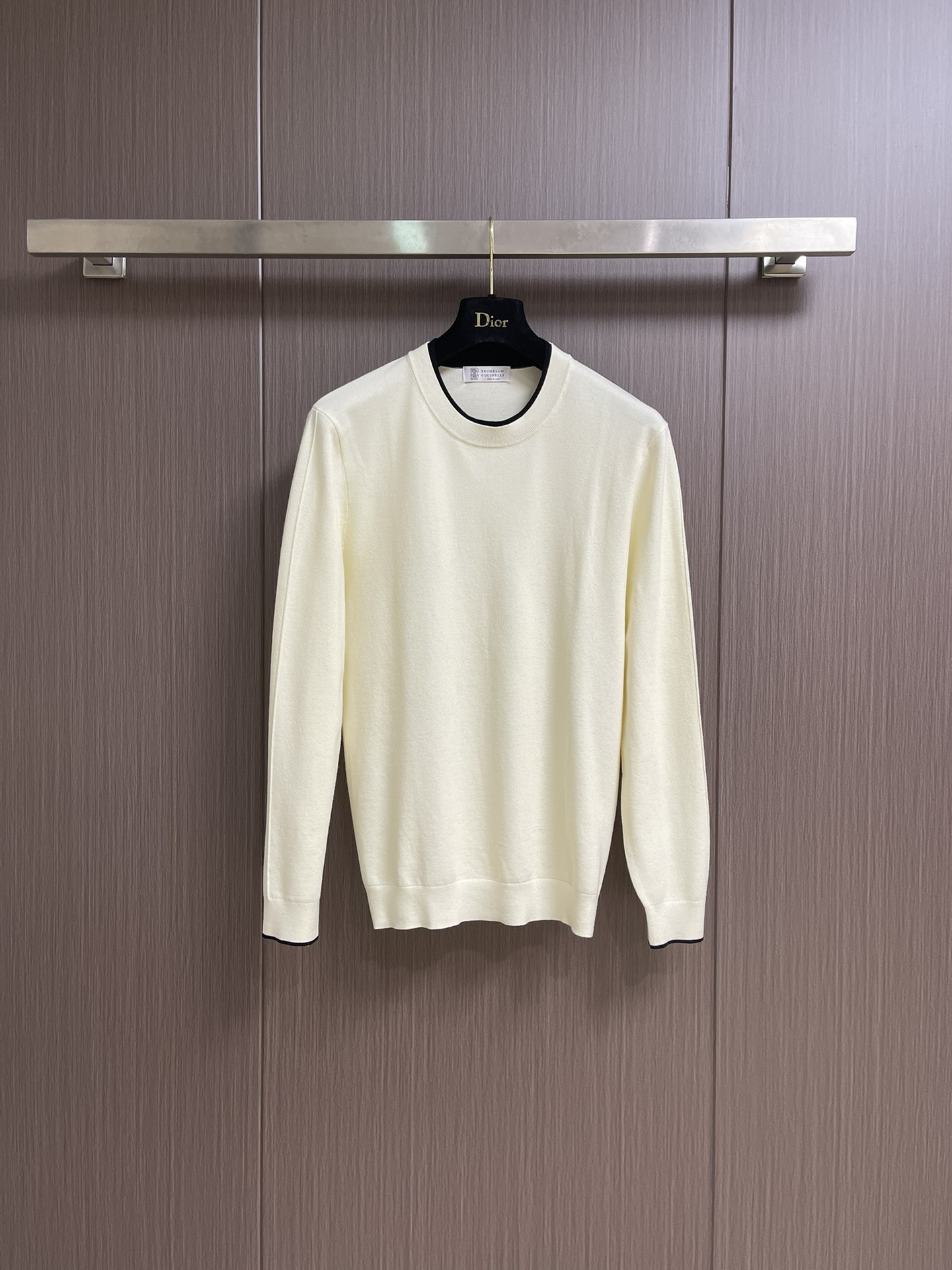 BC Brunello Cucinelli 2025SS秋季新品假两件长袖T恤，帅气时尚，简约百搭款。面