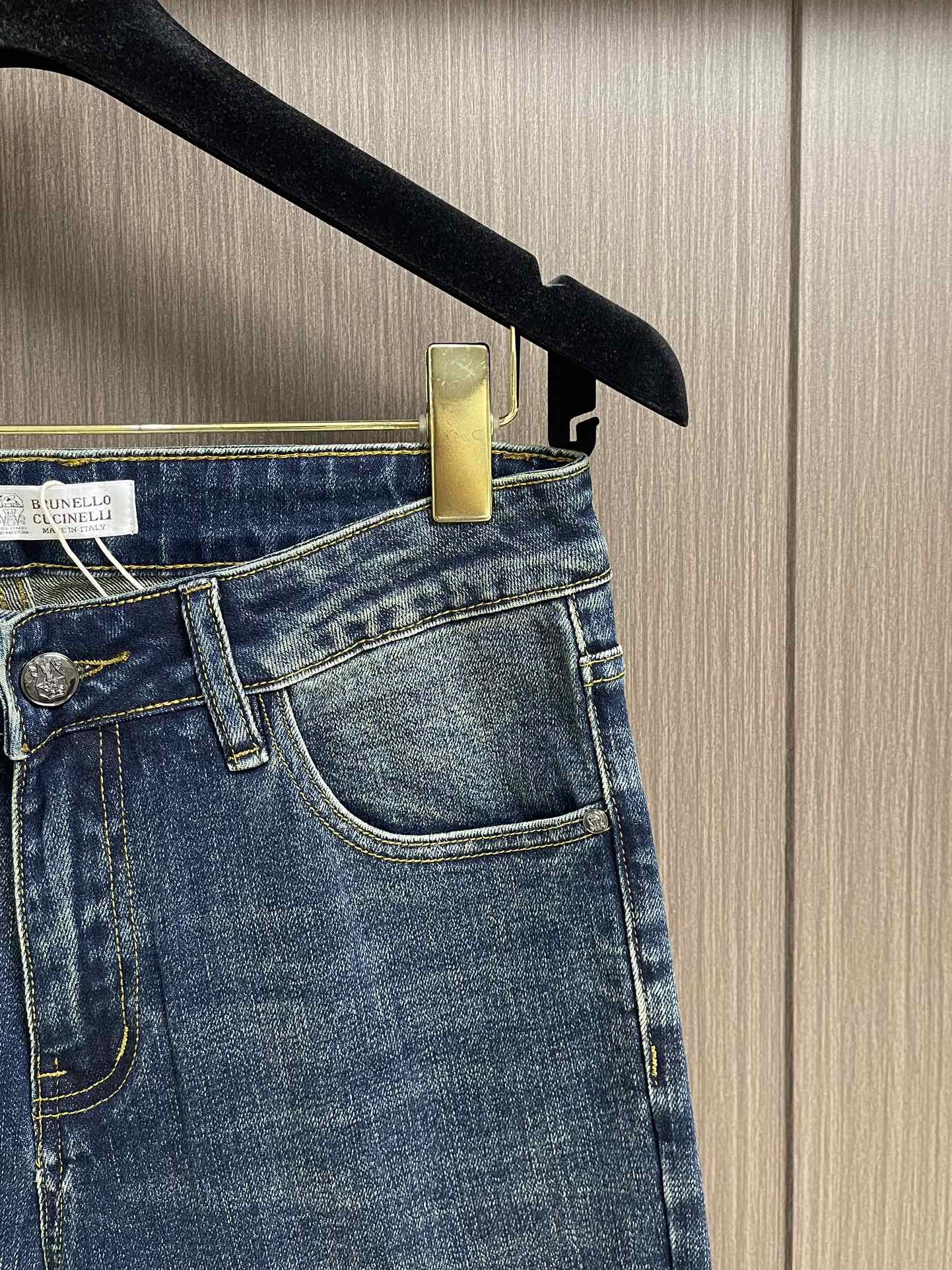 BrunelloCucinelli BC 男士休闲牛仔裤，2025SS早春新款，内里完美包边，定制原版五