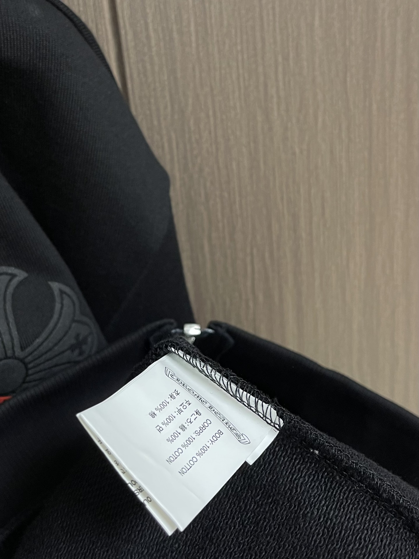 CH Come Hearts 2025FW 红十字架印花拉链连帽外套，高克重高密度高品质 毛料柔软细腻亲