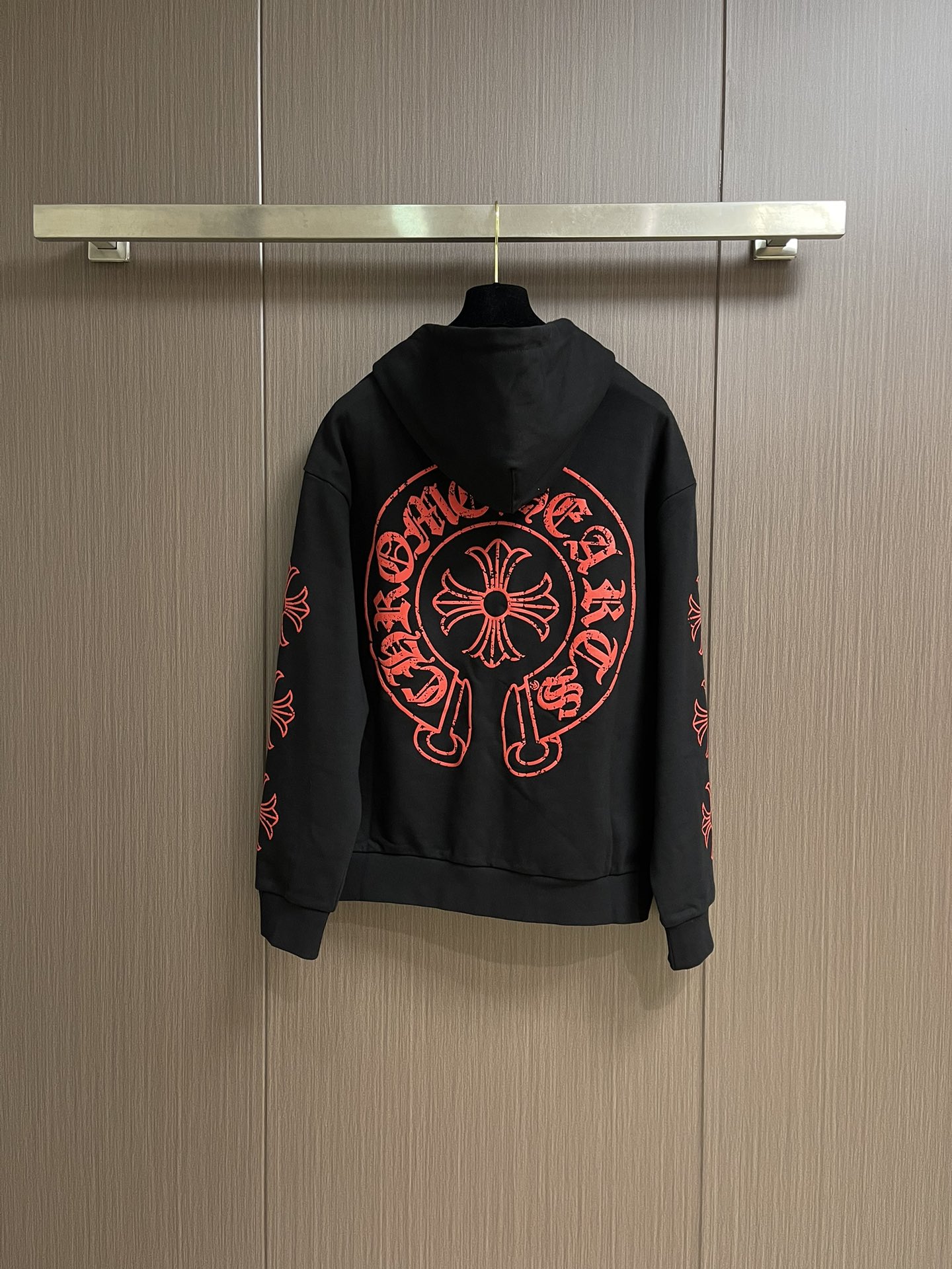 CH Come Hearts 2025FW 红十字架印花拉链连帽外套，高克重高密度高品质 毛料柔软细腻亲