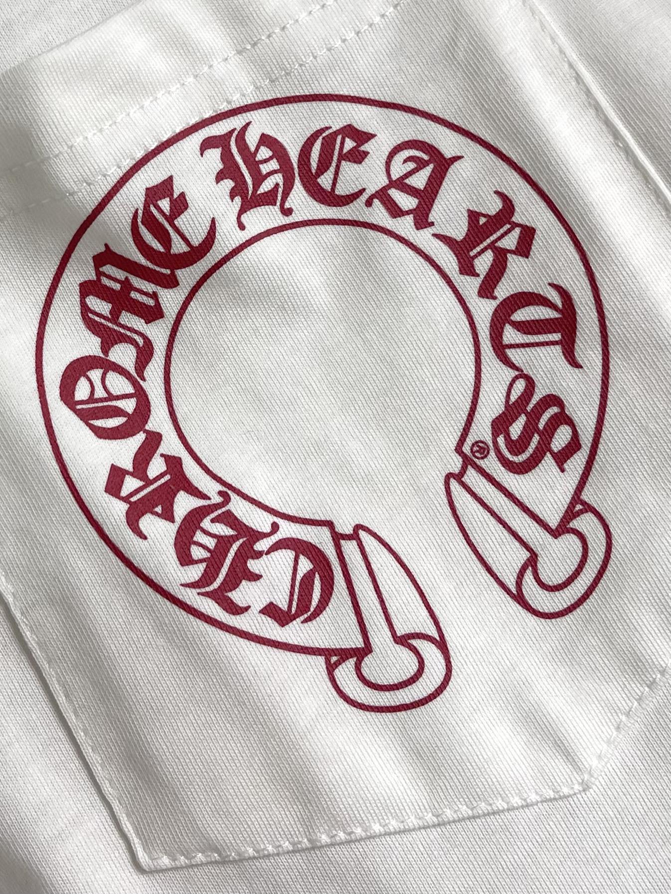 Come hearts CH 克罗心涂鸦字母限定梵文印花长袖T恤，领口袖口高克重螺纹，面料定织定染280