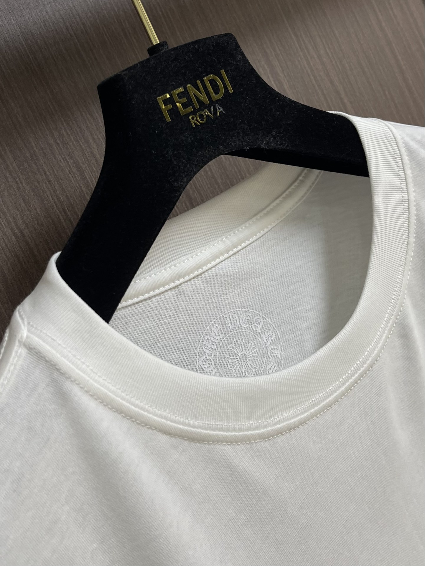 Come hearts CH 克罗心涂鸦字母限定梵文印花长袖T恤，领口袖口高克重螺纹，面料定织定染280