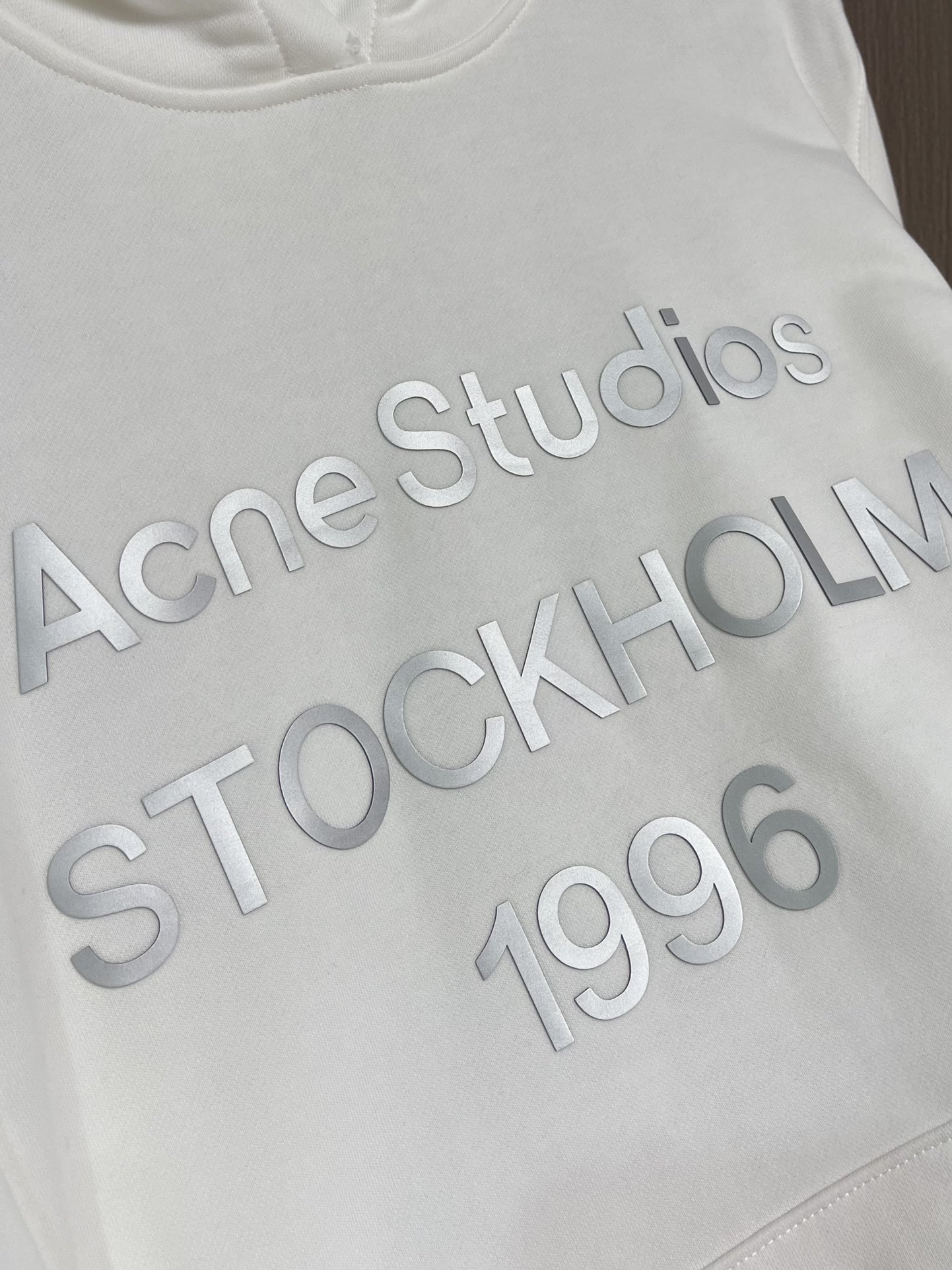 acne studio 2025SS连帽长袖卫衣，3d立体胶印工艺 不开裂不脱胶，双纱纯棉！手感超棒！亲