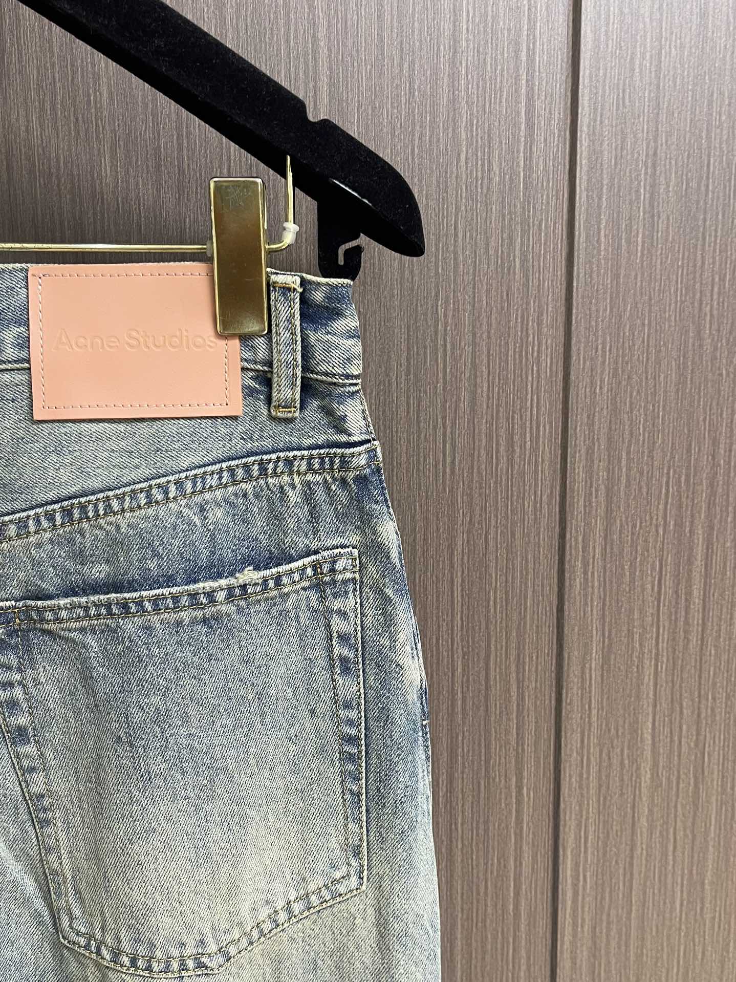 Acne studios 2025ss新款2006F 弯刀宽松低腰阔腿牛仔裤 男女同款，极符合秋冬的配色