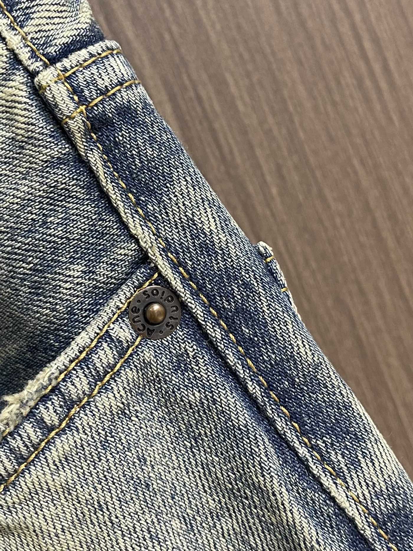 Acne studios 2025ss新款2006F 弯刀宽松低腰阔腿牛仔裤 男女同款，极符合秋冬的配色