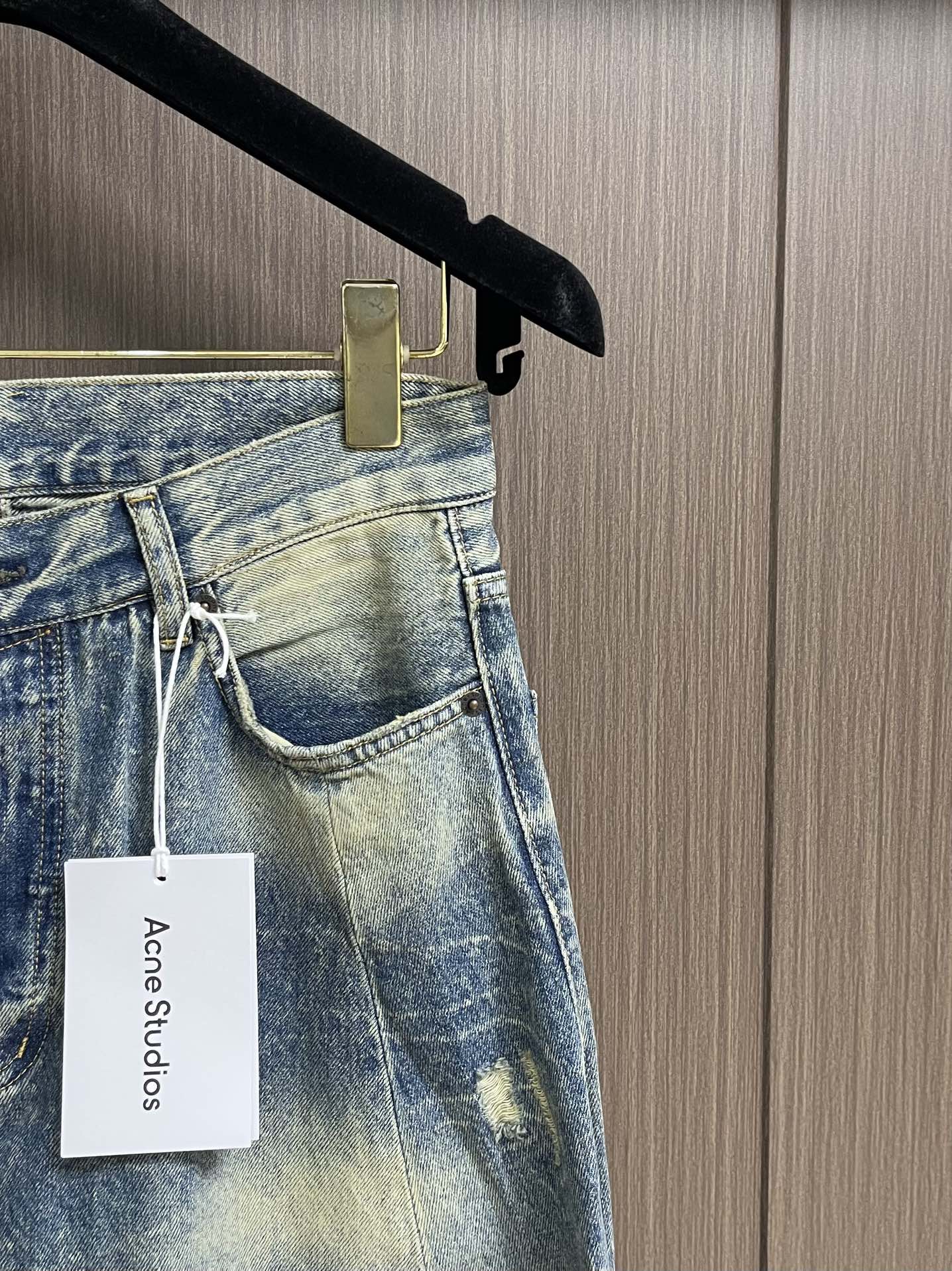 Acne studios 2025ss新款2006F 弯刀宽松低腰阔腿牛仔裤 男女同款，极符合秋冬的配色